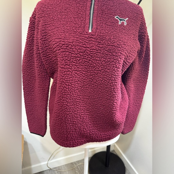 Victoria's Secret Victorias Secret Pink Sherpa Boyfriend Quarte - Picture 4 of 14